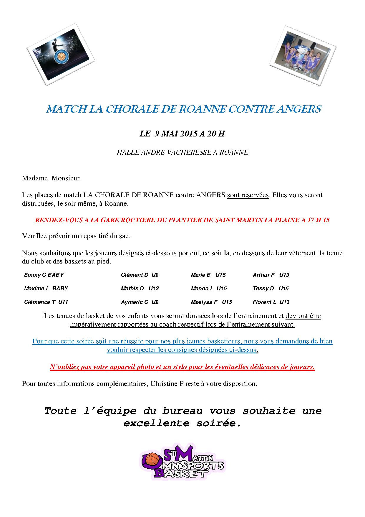 Information pour le match Chorale de Roanne-Angers post thumbnail image